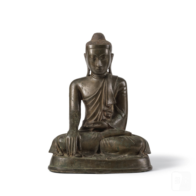 泰國 大城時期 十四/十五世紀 銅佛陀像 | STATUETTE DE BOUDDHA EN BRONZE
